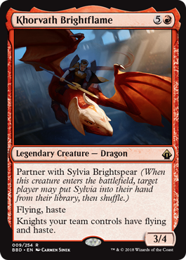 Khorvath Brightflame (Battlebond) Near Mint Foil