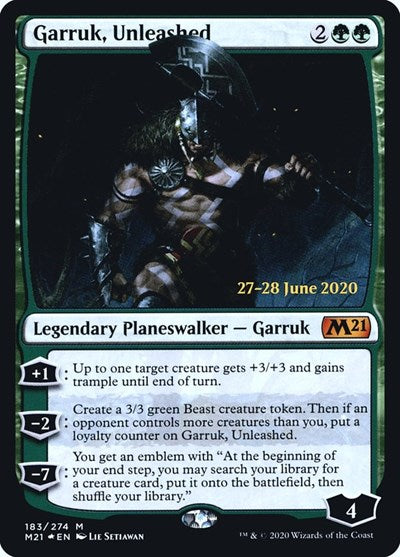 Garruk, Unleashed (Promos: Prerelease Cards) Near Mint Foil