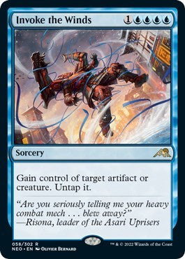Invoke the Winds (Kamigawa: Neon Dynasty) Light Play