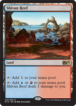 Shivan Reef (Magic 2015 Core Set) Light Play Foil