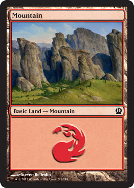 Mountain (243) (Theros) Medium Play