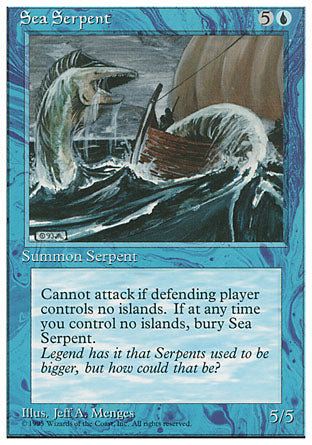 Sea Serpent (4th Edition) Medium Play