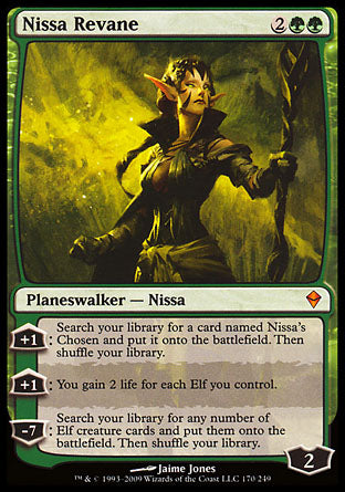 Nissa Revane (Zendikar) Light Play