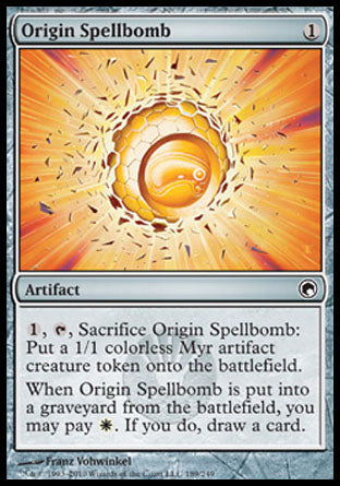 Origin Spellbomb (Scars of Mirrodin) Medium Play