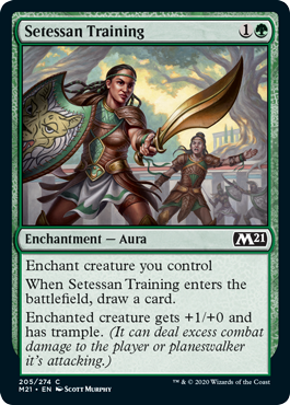 Setessan Training (Magic 2021 Core Set) Medium Play