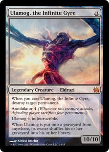 Ulamog, the Infinite Gyre (From the Vault: Legends) Medium Play Foil