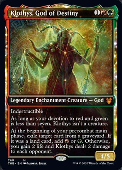 Showcase Klothys, God of Destiny (Theros Beyond Death) Near Mint Foil