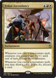Jeskai Ascendancy (Khans of Tarkir) Light Play Foil