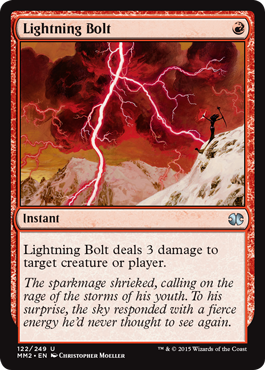 Lightning Bolt (Modern Masters 2015) Medium Play Foil