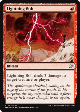 Lightning Bolt (Modern Masters 2015) Light Play Foil