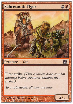 Sabretooth Tiger (8th Edition) Medium Play