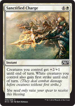 Sanctified Charge (Magic 2015 Core Set) Medium Play