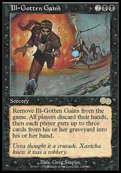 Ill-Gotten Gains (Urza's Saga) Heavy Play