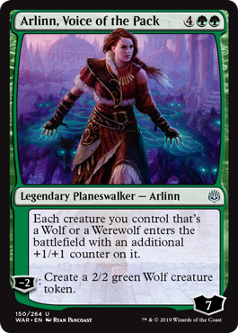 Arlinn, Voice of the Pack (War of the Spark) Damaged / Poor