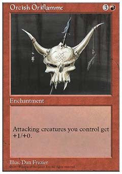 Orcish Oriflamme (5th Edition) Light Play