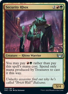 Security Rhox (Streets of New Capenna) Near Mint