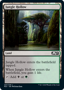 Jungle Hollow (Magic 2021 Core Set) Medium Play