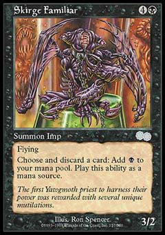 Skirge Familiar (Urza's Saga) Light Play