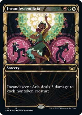 Incandescent Aria (Gilded Foil) (Streets of New Capenna) Near Mint Foil