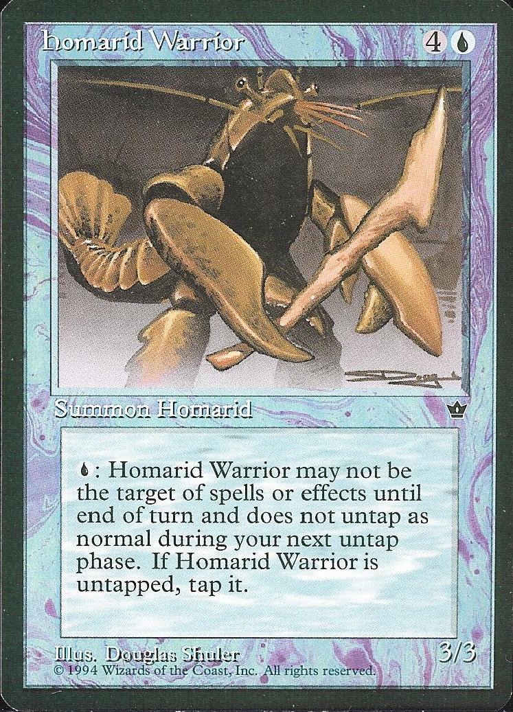 Homarid Warrior (3) (Fallen Empires) Medium Play