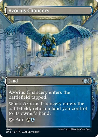 Azorius Chancery (Borderless) (Double Masters 2022) Near Mint Foil