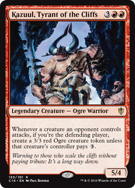 Kazuul, Tyrant of the Cliffs (Commander 2016 Edition) Near Mint