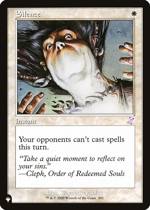 Silence (The List) Near Mint