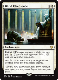Blind Obedience (Commander 2017) Heavy Play