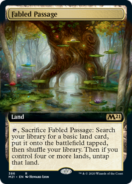 Fabled Passage (Extended Art) (Magic 2021 Core Set) Near Mint