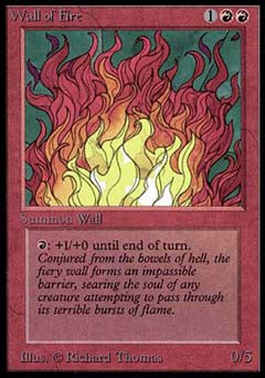 Wall of Fire (Alpha) Medium Play