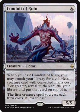 Conduit of Ruin (Battle for Zendikar) Heavy Play