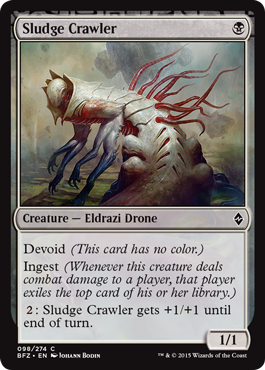 Sludge Crawler (Battle for Zendikar) Medium Play