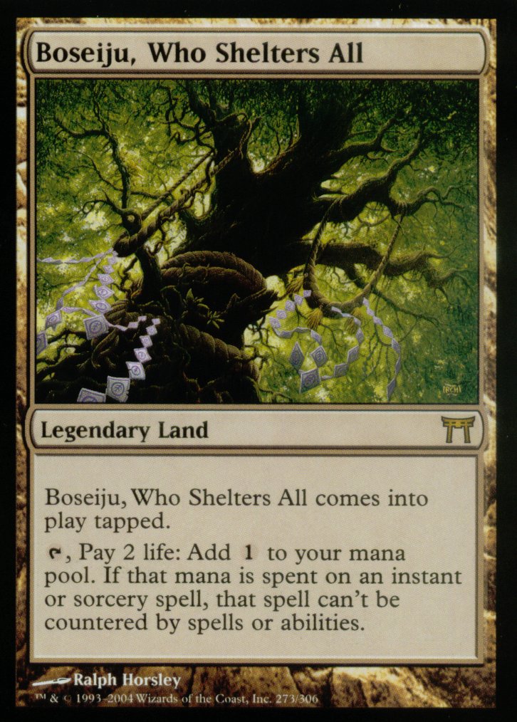 Boseiju, Who Shelters All (Champions of Kamigawa) Damaged / Poor
