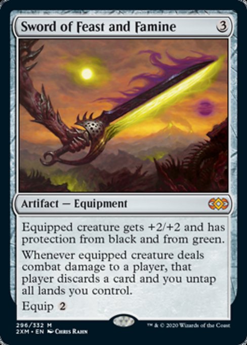 Sword of Feast and Famine (Double Masters) Medium Play