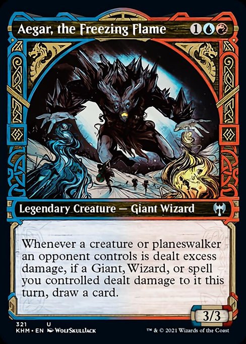 Aegar, the Freezing Flame (Showcase) (Kaldheim) Near Mint