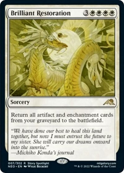 Brilliant Restoration (Kamigawa: Neon Dynasty) Light Play