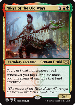 Nikya of the Old Ways (Ravnica Allegiance) Medium Play