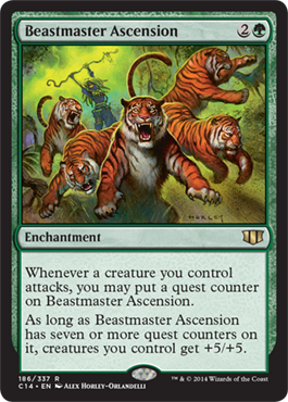 Beastmaster Ascension (Commander 2014 Edition) Light Play