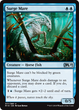 Surge Mare (Magic 2019 Core Set) Medium Play
