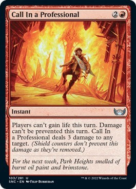 Call In a Professional (Streets of New Capenna) Near Mint Foil