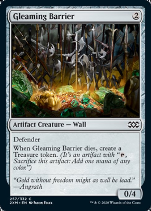 Gleaming Barrier (Double Masters) Near Mint Foil