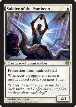 Soldier of the Pantheon (Theros) Medium Play