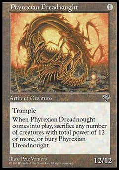 Phyrexian Dreadnought (Mirage) Light Play