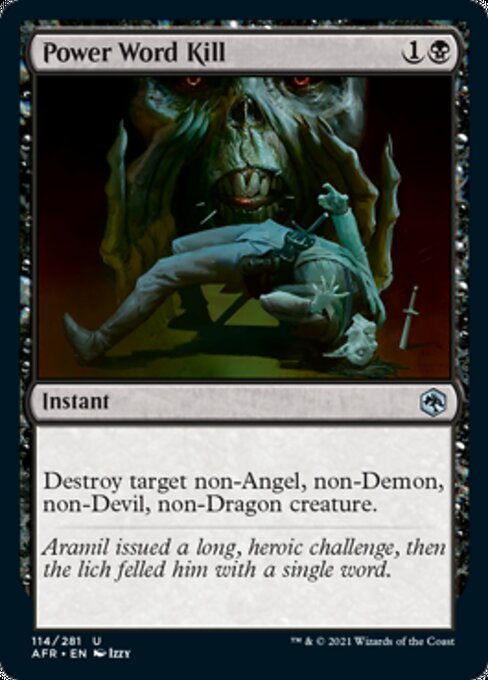 Power Word Kill (Adventures in the Forgotten Realms) Light Play Foil
