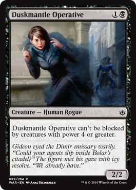 Duskmantle Operative (War of the Spark) Near Mint