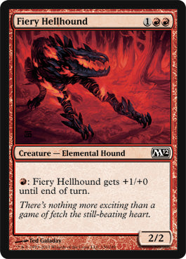 Fiery Hellhound (Magic 2012 Core Set) Near Mint Foil
