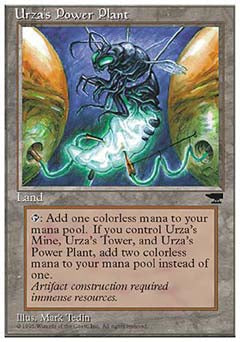Urza's Power Plant (Bug) (Chronicles) Heavy Play