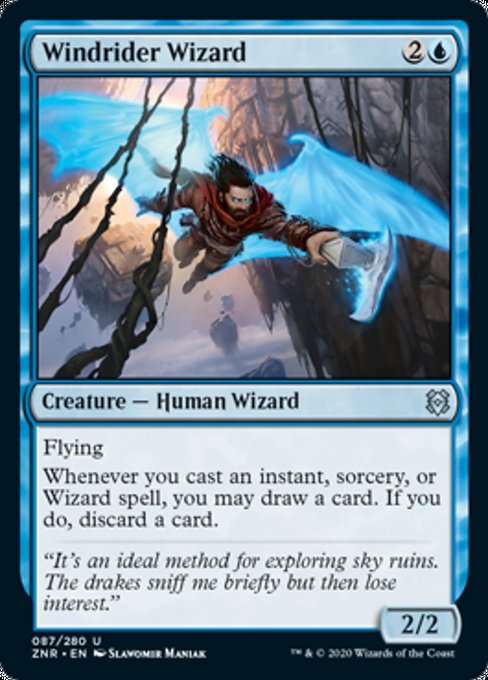 Windrider Wizard (Zendikar Rising) Medium Play