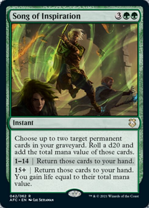 Song of Inspiration (Commander 2021 Forgotten Realms) Near Mint