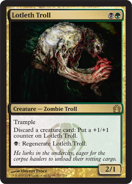 Lotleth Troll (Return to Ravnica) Light Play Foil